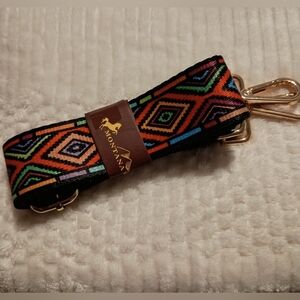 Montana West Colorful Geometric Guitar Style Strap with Goldtone Hardware